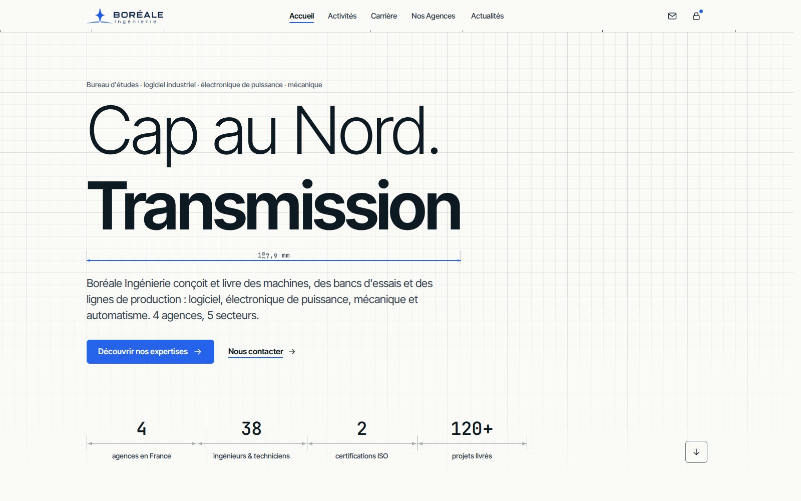 Aperçu du site Site d'entreprise · Bureau d'études · exemple